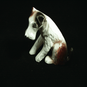 Occupied Japan Dog Figurine, Fox Terrier