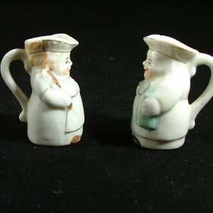 Occupied Japan Miniature Toby Jug Creamers