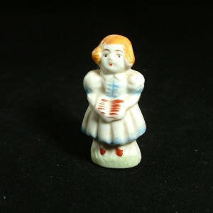 Occupied Japan, Miniature  Girl with Book Figurine