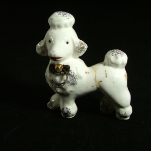 Occupied Japan Dog Figurine, Poodle