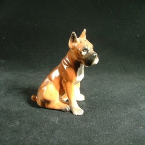 Occupied Japan Dog Figurine, Boxer