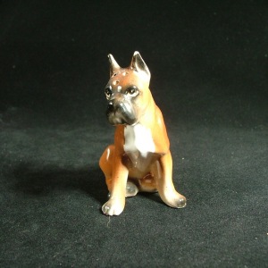 Occupied Japan Dog Figurine, Boxer