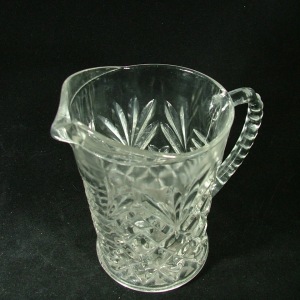 Lead Crystal Creamer, Cut Glass