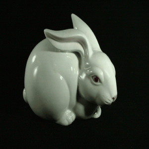 Fitz and Floyd Easter Rabbit Figure, White