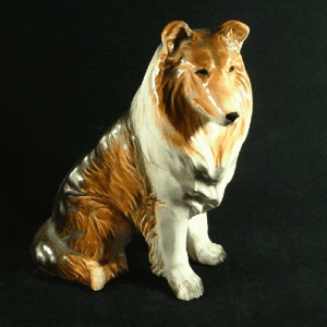 Occupied Japan Dog Figure, Rough Collie